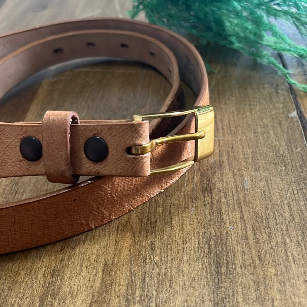 Genuine Ostrich leather belt